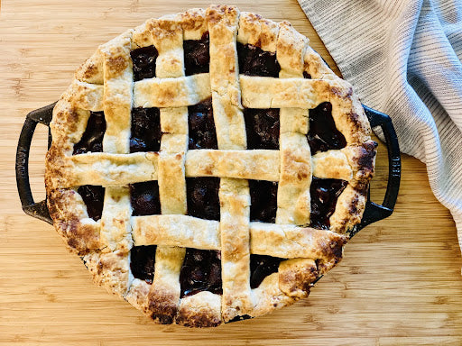 Cherry Pie with Elderberry Syrup