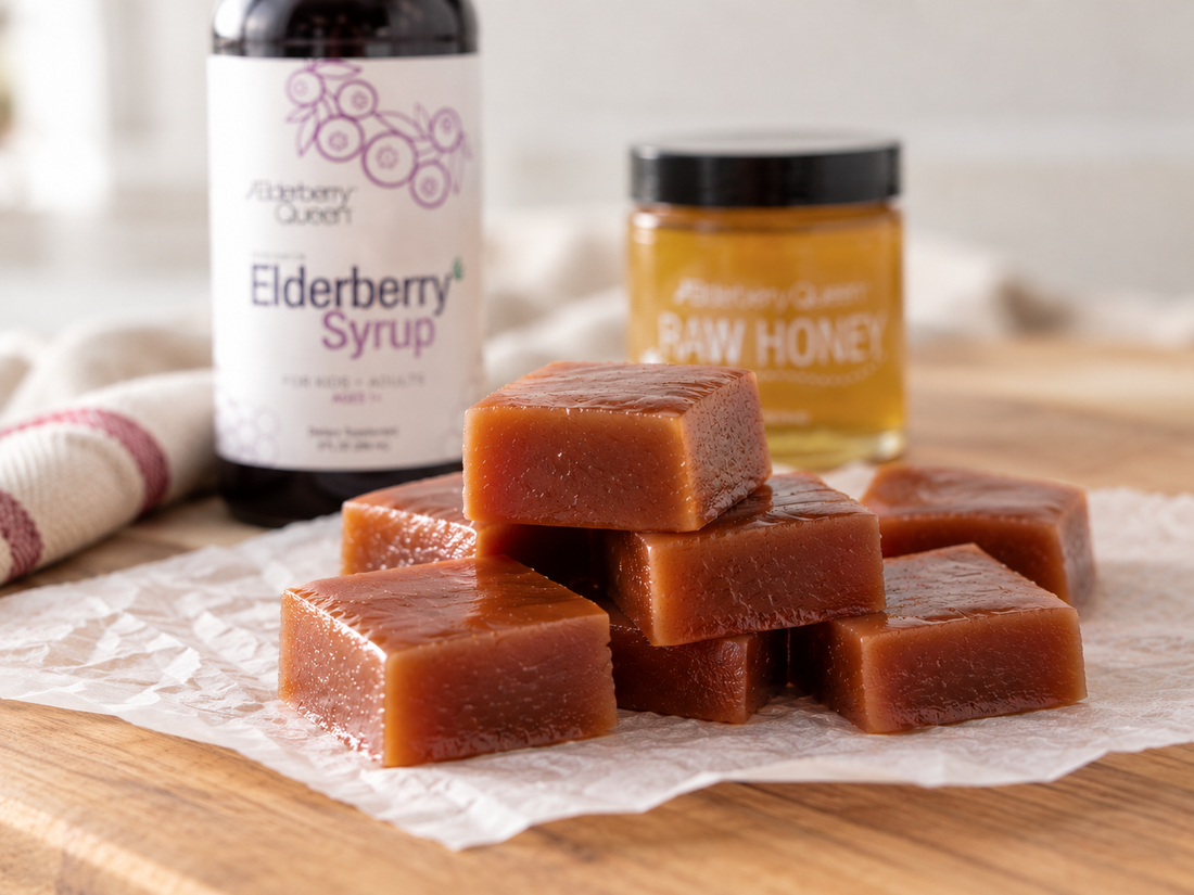 A Healthy Spin on Candy: Sweet Elderberry Caramels for the Whole Family