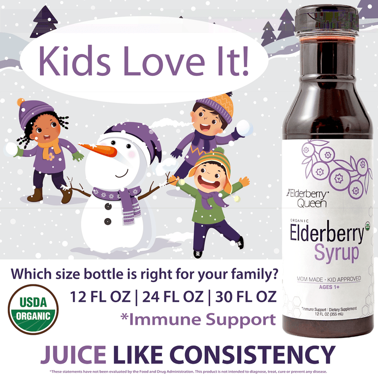 Organic Elderberry Syrup 30 fl oz