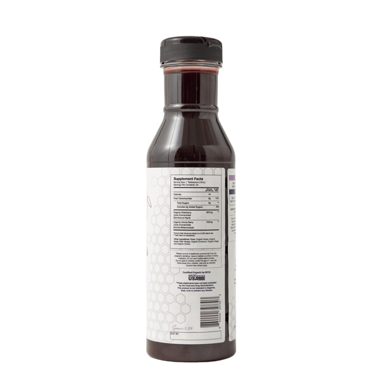 Organic Elderberry Syrup 12 fl oz