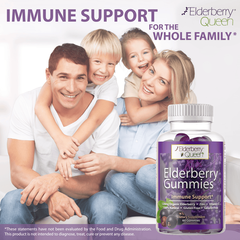 Elderberry Gummies with Vitamin C & Zinc